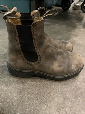 Woman’s  Brown Chelsea Work Boots - Classic Pull-On Style